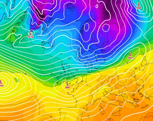 Temperature at 850 hPa, 29 December 1978