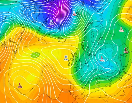 Weather map, December 2010