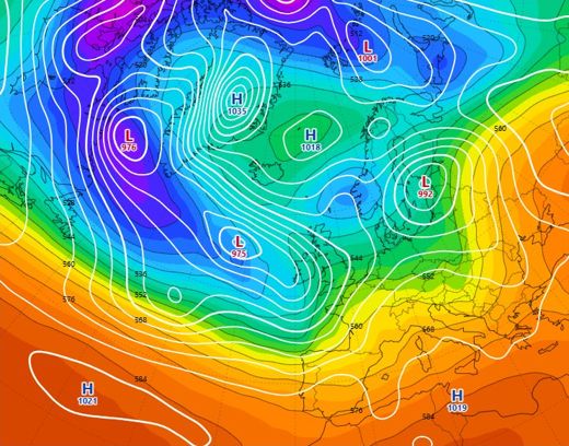 Weather map, Storm Ciarán, November 2023